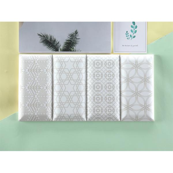 White Glossy Ceramic Wall Tiles 75x152mm for Kitchen Bathroom