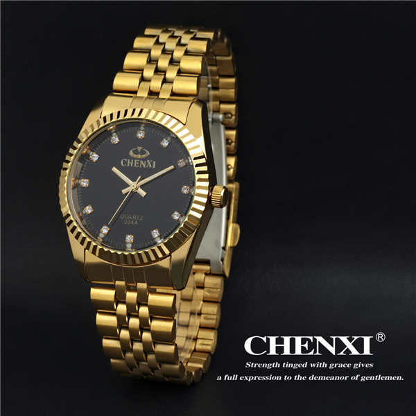 IPG04A7D Sport Watch Curren Trendy Style Watches Gold Black White Stainless Steel Watch