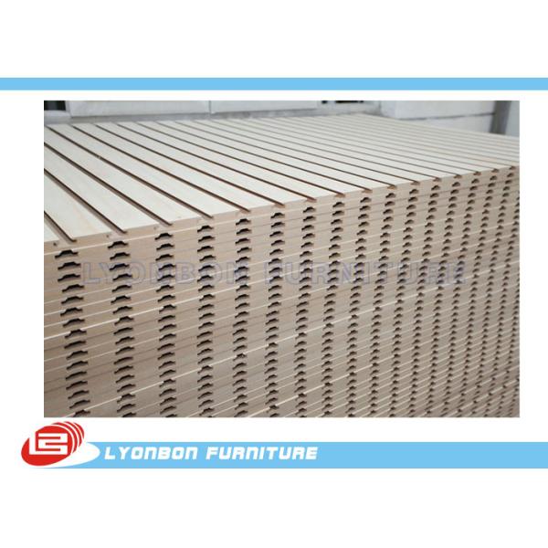 Laminated Melamine Finished Slatwall Display Stands Units MDF / 2400mm * 1200mm * 18mm