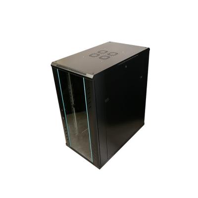 19 Inch Tempered Glass Door Server Rack with 600mm Width 1000mm Height and RAL7035 Colour