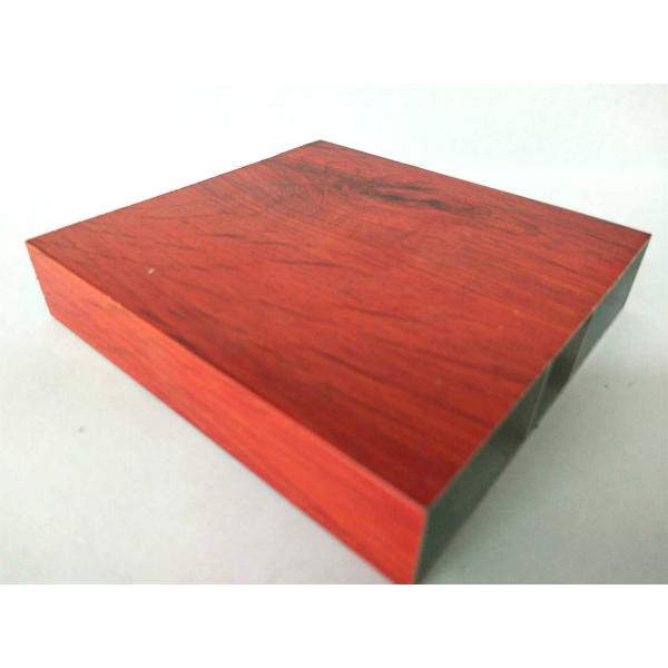 T5 , T6 Red Wardrobe Aluminium Profile Lenth Or Shape Customized