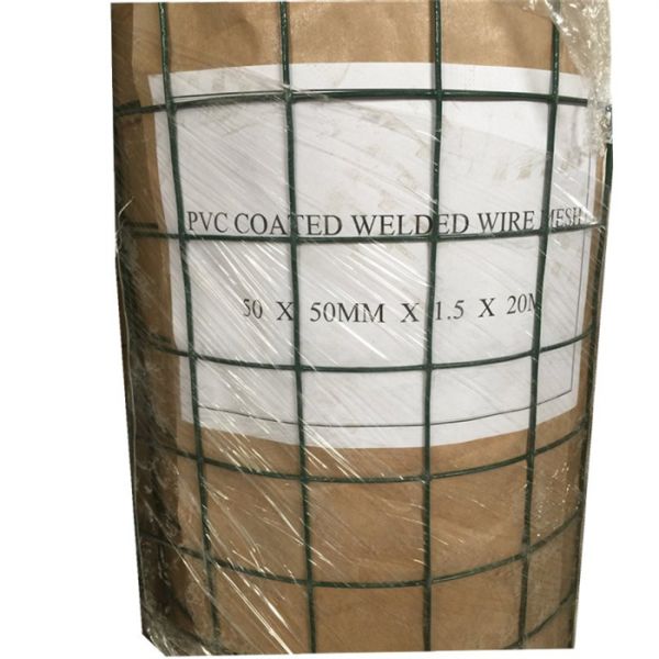 Metal Welded Wire Mesh Durable Household Outdoor Pet Cage Fence Galvanized PVC Coated Welded Wire Mesh Roll Hardware Cloth