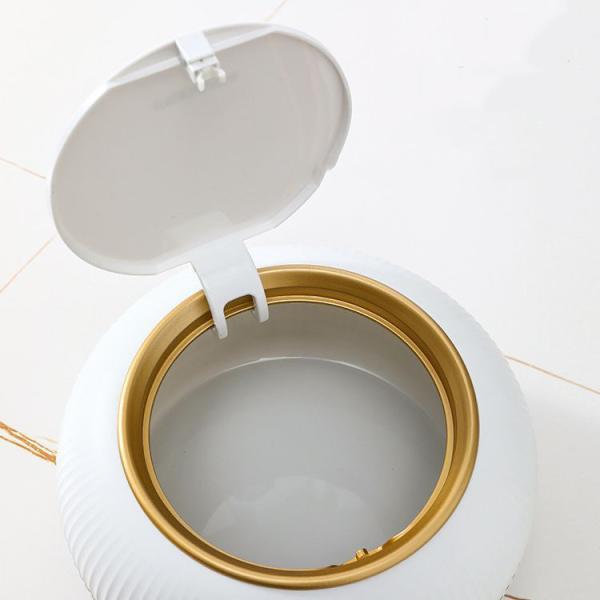 Mini Desktop Household Wholesale Small Plastic Storage Basket Paper Basket Waste Container with Cover