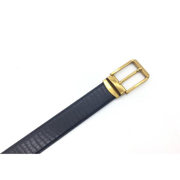 Custom Logo Men 3.3mm Cow Leather Dress Belt With Pin Buckle