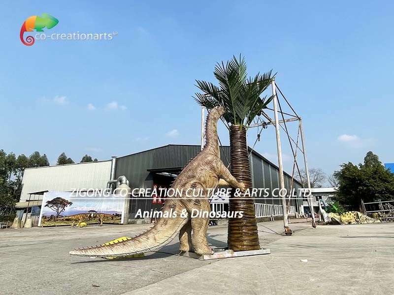 Shunosaurus симуляции изготовителя модель динозавра в натуральную величину Animatronic для парка Amusemen