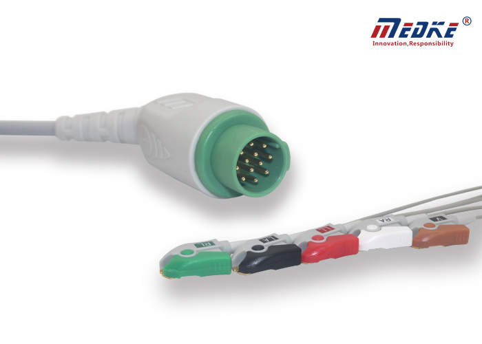 12Pin кабели терпеливого монитора кнопки 5leads Biolight M7000 медицинские