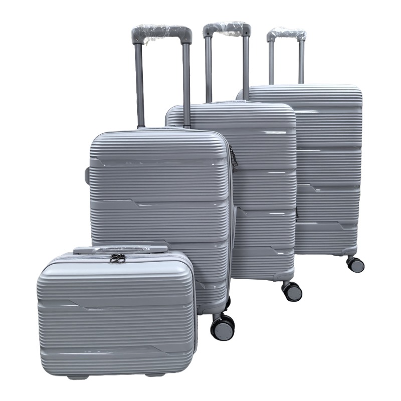 Unisex Large Ultra-Durable Resilience Carry-On Luggage Sets High Reliability Spinner Explosion-Proof Zipper PP Material PP