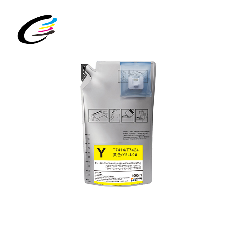 FCOLOR 1100ML High Density Black Sublimation Ink Packs for Epson SureColor SC F6370 F9470