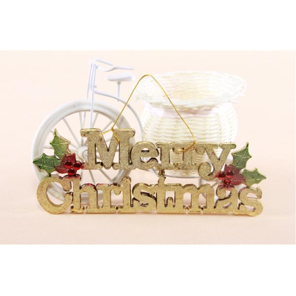 M54 alphabetical Merry christmas card with lanyard shop glass door decoration hanging tree