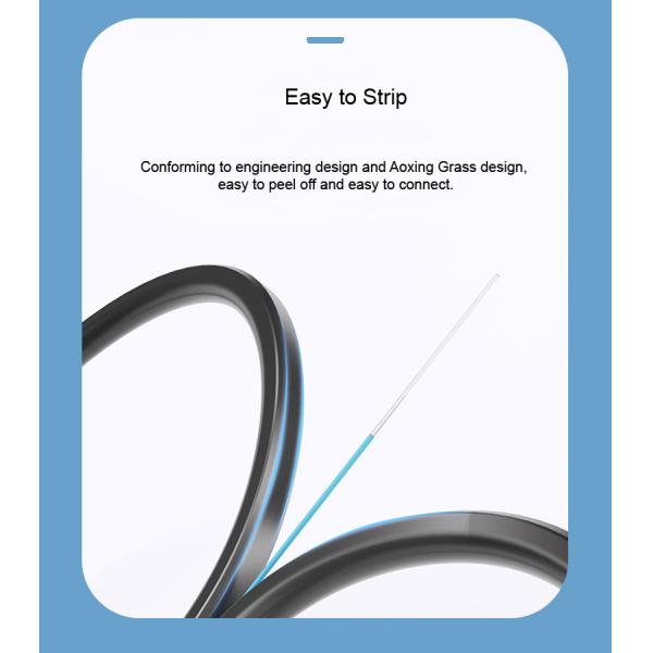 На открытом воздухе само- поддерживая посыльный G657A2 LSZH кабеля падения GJXFCH FTTH FRP стальной