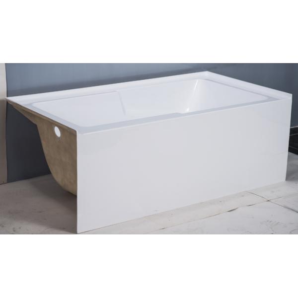 cUPC skirted acrylic cheap bathtub 3 sides tile flange 4mm pure acrylic sheet