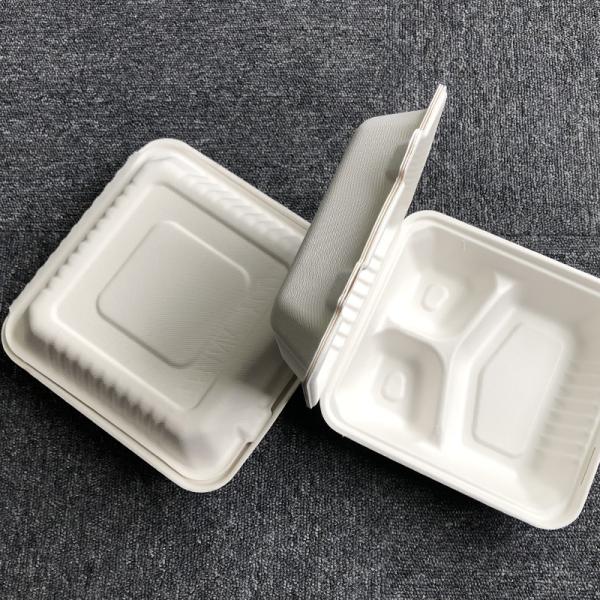 biodegradable corn starch plastic round food tray, Eco-friendly corn starch disposable 4 compartment food tray with lid