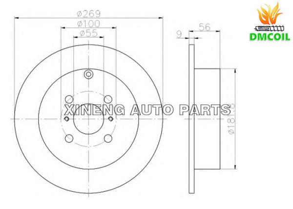 BYD Lifan Toyota Auto Brake Parts Excellent Strong Durability And Abrasion Resistance
