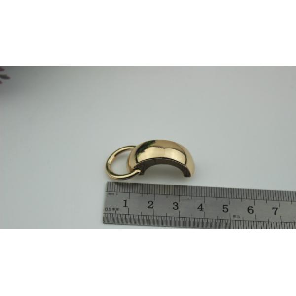 Metal bag part gunmetal color 35 mm zinc alloy handbag arch bridge with nickel free