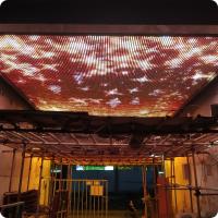 T20 Soft Rgb Mesh Led Pixel Screen para la iluminación de fachadas de bares de discotecas al aire libre
