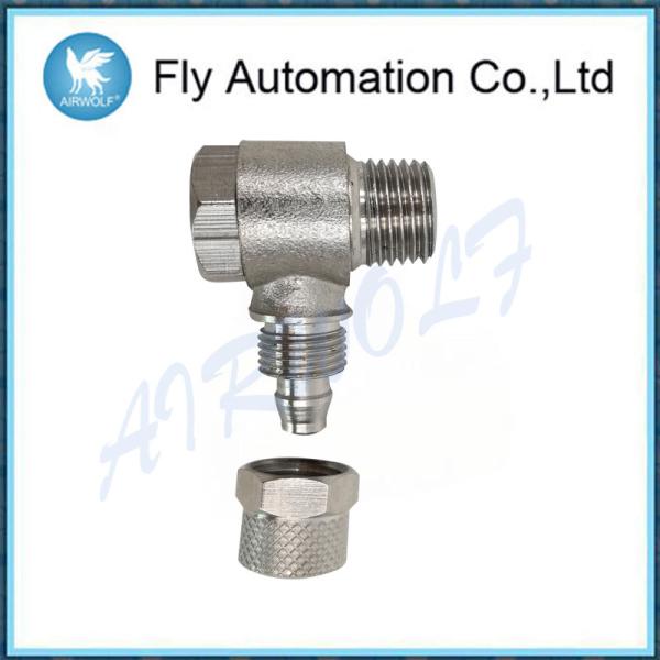 Pneumatic1525 Series Tube CAMOZZI Swivel Male Elbow Sprint Nickel-plated 6/4-1/8 Brass Fittings