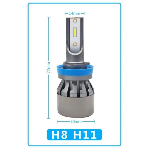 6063 kit de logement en aluminium de phare de la moto LED de 5700K A8L