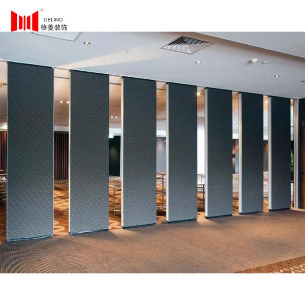95mm Blue Fabric Acoustic Modular Partition Wall For Office Meeting Room