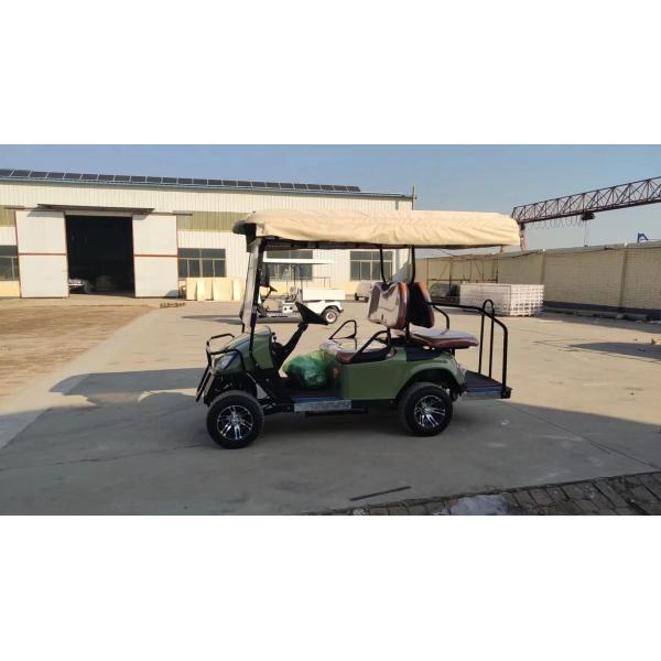 Mini Golf Cart 4 asientos con frenado regenerativo de largo alcance y diseño ligero