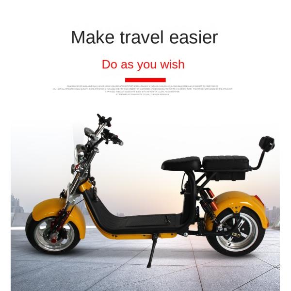 Brushless Controller Electric Two Wheel Waterproof Scooter E Mobility Scooters Made