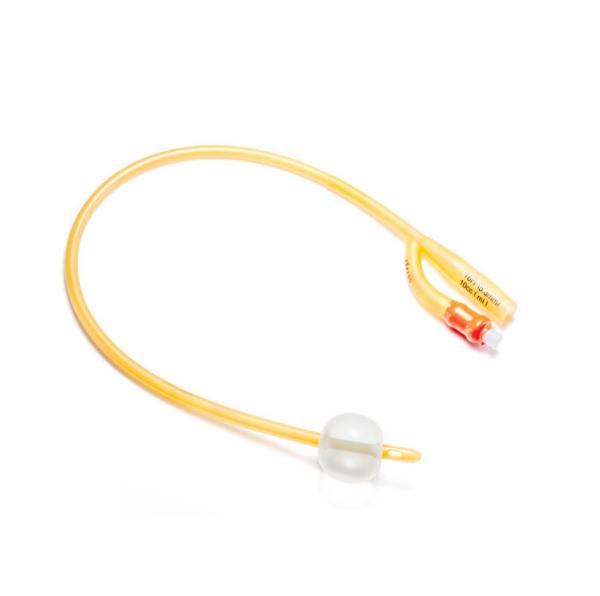 20cm 40cm Silicone Coated Latex Foley Urinary Catheter Balloon 1.5ml
