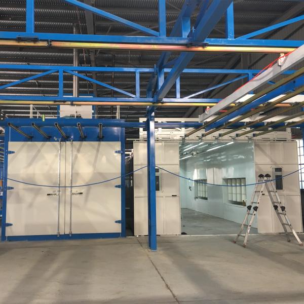 ABD Automated Powder Coating Line Surface Treatment 10-50KW