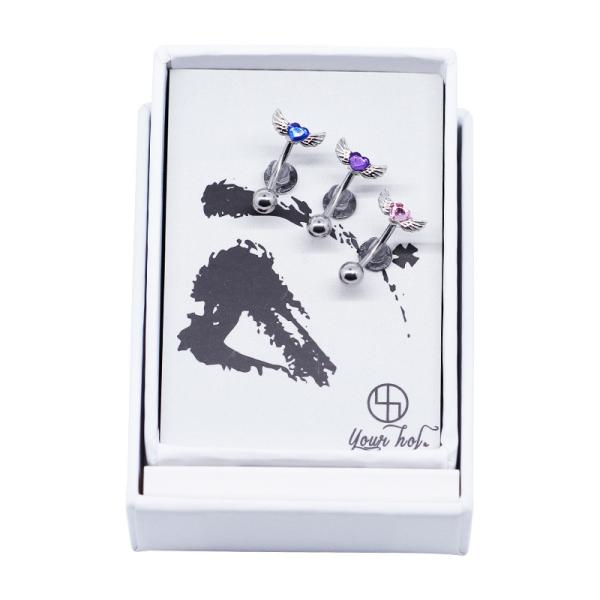 Joia perfurando da sobrancelha fresca da gema 8mm de Purple Heart para presentes do Natal dos indivíduos