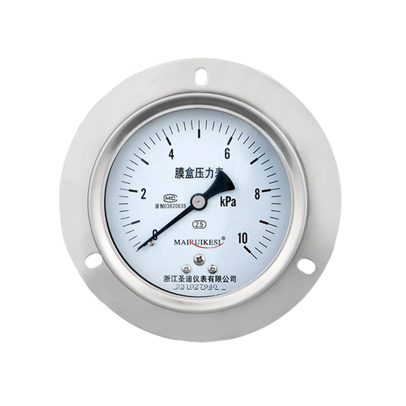 YE100ZTBF 16KPa All 304SS Stainless Steel Pressure Gauges for Micropressure Measurement