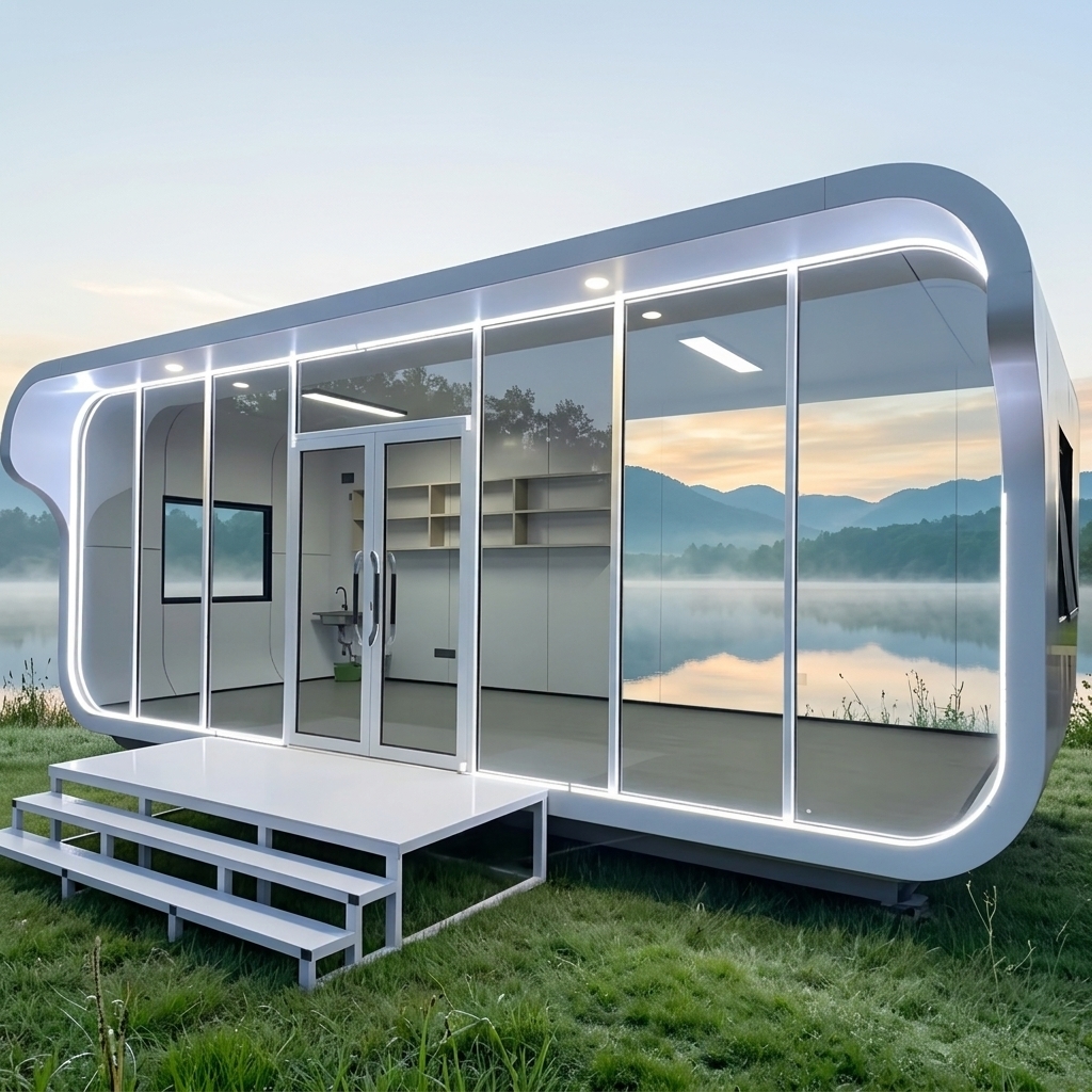 Eco-Centric Steel Prefabricated Bungalow, Effortless Knockdown Modular Container