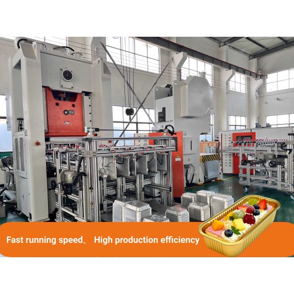 LK-T80 Aluminum Foil Container Machine with High Hardness Mold Material 80ton Press Capacity and 10-Year Service Life