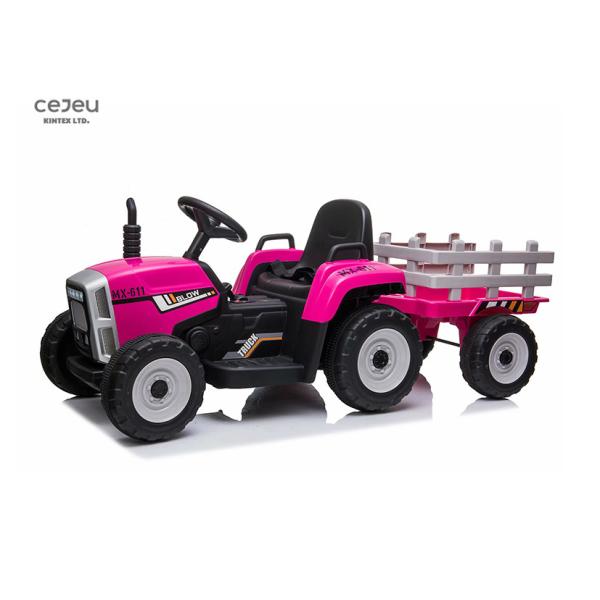 пластиковая езда 12v500ma на тракторе с ездой хоппера 8km/Hr большой на тракторе