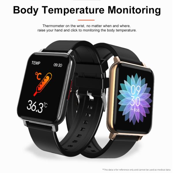 1,69» Smartwatch контроля кровяного давления браслета 128M тарифа сердца TFT BT5.0 умных