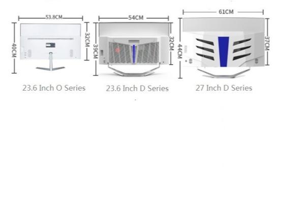 R2800 Curved Screen All In One Computer 23.8 / 27 1920*1080P FHD
