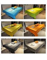 Full Embossed Patteren Disposable Paper Tablecloths 2ply Paper +1ply PE Film