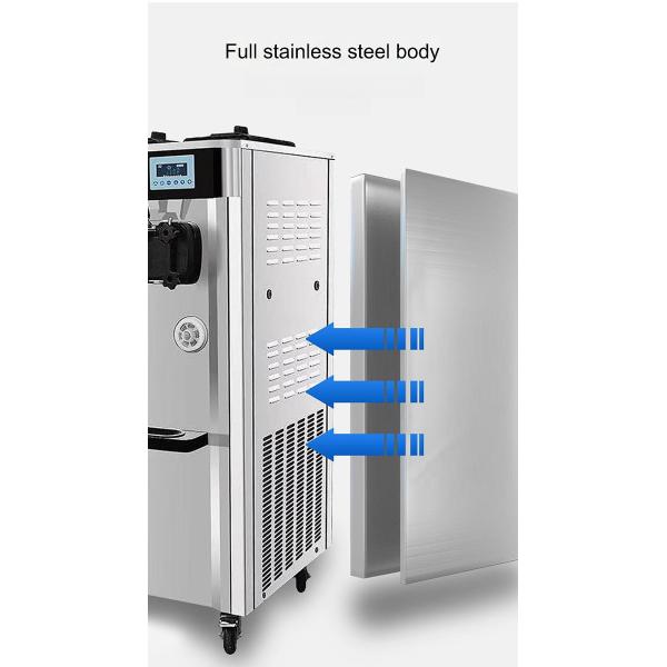 220V Voltage Ice Cream Filling Machine High Expansion Rate Commercial Soft Serve Maker