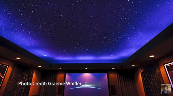 Painéis de teto 90W da estrela da fibra ótica do RGB 9mm para a decoração da casa