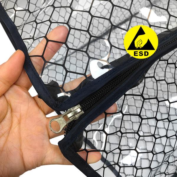 Cubierta de rejilla de PVC antiestática de alta calidad ESD SMT Cubierta de estanterías de revistas de PCB Adecuada para 355x320x563mm