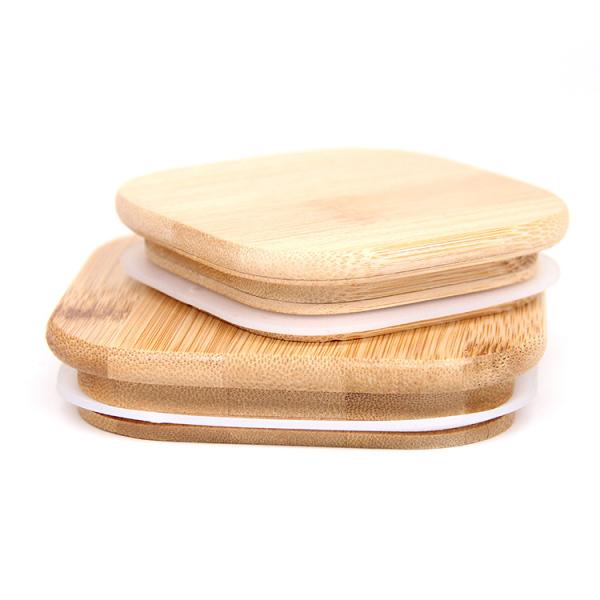 70mm/86mm Friendly Mason Caps Reusable Caps de bambu Tops com buraco de palha