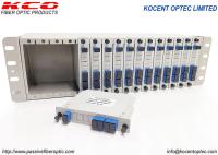 14 Slot 19'' 3U PLC Fiber Optics Splitter Rack Mountable Patch Panel 1*2 1*4 1*8 1*16