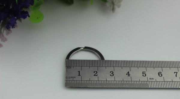 Hang Chain Hook DIY Craft Key Hardware Nickel Color Iron Round Flat Split Key Ring