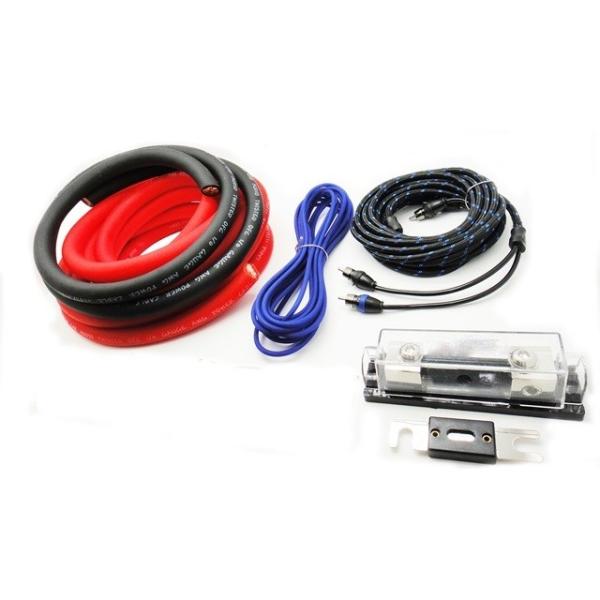 Conductor Copper 4 Gauge CCA Complete Amplifier Installation Wiring Kit for Car Audio