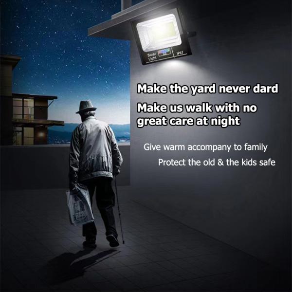 High Power Outdoor LED Solar Flood Light 200W 300W IP67 For Street Lighting