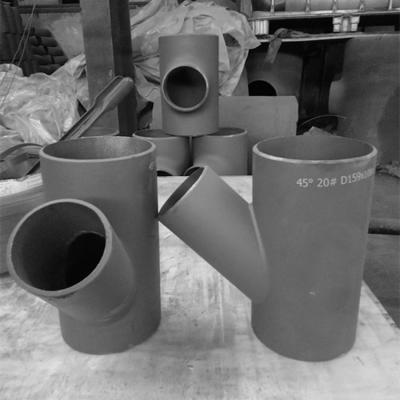 45 pouce égal oblique ASTM des garnitures 8 de soudure d'acier au carbone de la pièce en t Sch40 de degré