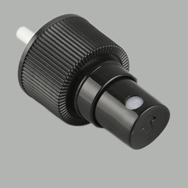 PET Bottle Pink Black 24MM Cosmetic Mist Sprayers Pump With Tube