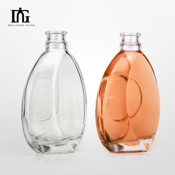 Unique Drop-shaped 500ml 700ml 750ml Whisky Bourbon Brandy Wine Glass Bottle for Beer