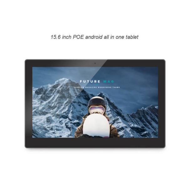 15.6 Inch Ultra Thin All-in-One Touch Screen PC with 8GB ROM WiFi RJ45 and PoE