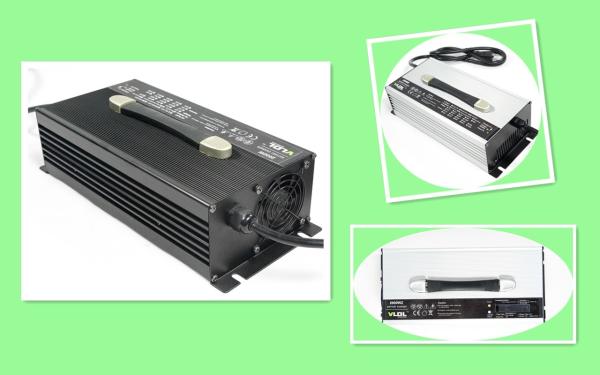 Aluminum Smart 60A 24V Lead Acid Battery Charger With Input Voltage 110V Or 230V