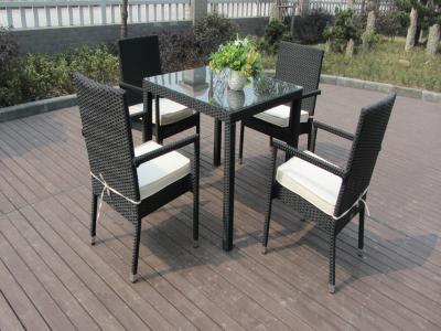 Outdoor Patio Furniture Chair Set , Aluminum Frame Dining Room Set