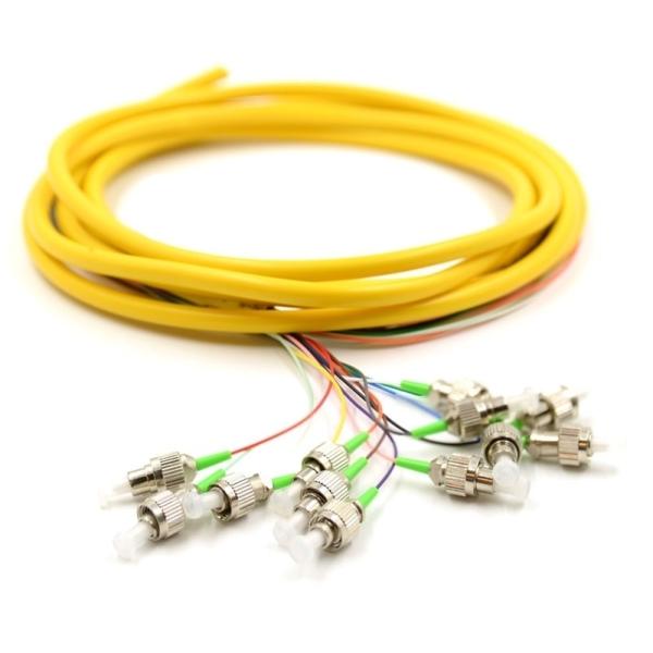 Ribbon Fan Out Fiber Pigtail , High Mechanical Durability Patch Cord Pigtail