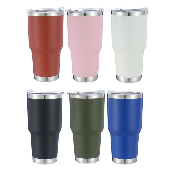 Unbreakable Double Wall Vacuum Insulated Coffee Tumbler Cup 900ML